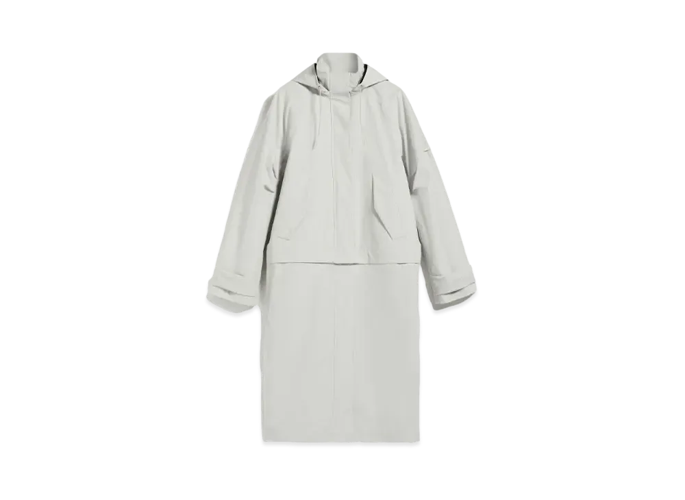 Max Mara Aetere Technical Fabric Module Parka "Stone"