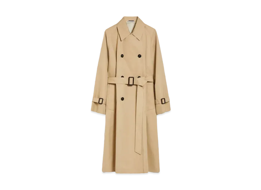 Max Mara Canasta Reversible Technical Trench Coat "Honey"