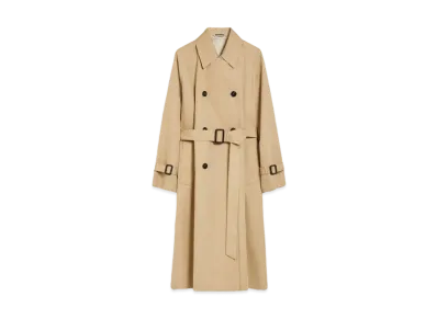 Max Mara Canasta Reversible Technical Trench Coat "Honey"
