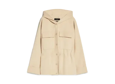 Max Mara Rango Wool Hooded Parka "Sand"