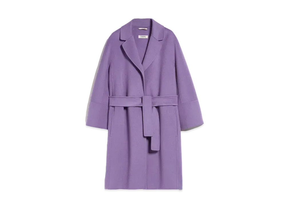 Max Mara Arona Pure Virgin Wool Double Face Coat "Lavender"