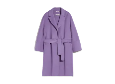 Max Mara Arona Pure Virgin Wool Double Face Coat "Lavender"