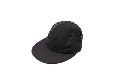 plllllleeeasse Supplex Nylon Side Mesh Long Bill Cap "Black"