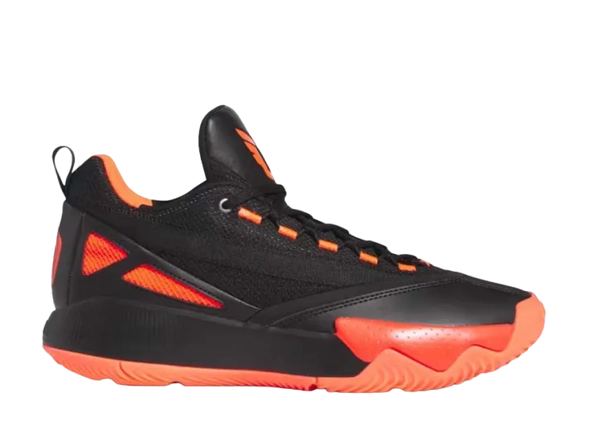 アディダス デイム サーティファイド 2 ロー バスケットボール "コアブラック/ソーラーレッド/シルバーメタリック"