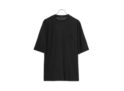 COMOLI Summer Wool Short Sleeve T-shirt "Charcoal"