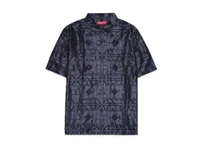 Supreme Tray Jacquard S/S Shirt "Black"