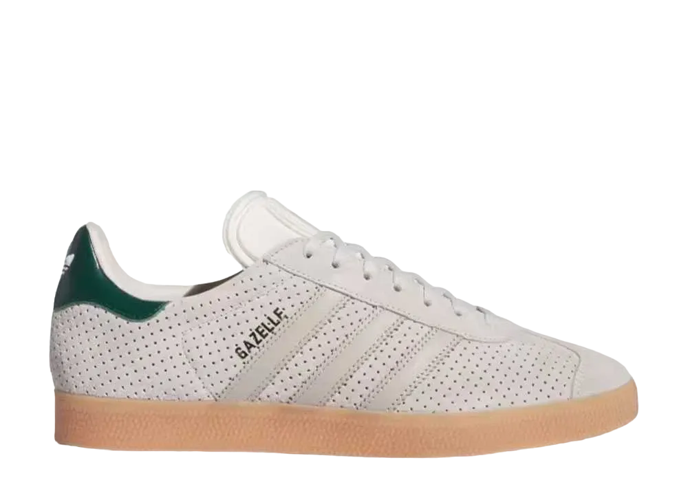 adidas Gazelle "Aluminium/Wonder Beige/Collegiate Green"