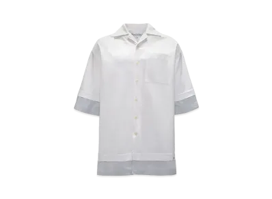 JW ANDERSON Double Layer Short Sleeve Shirt "White"