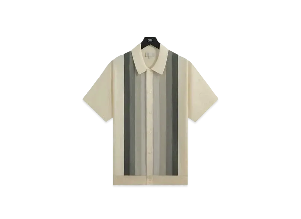 Kith Tilden Short Sleeve Button Up Polo "Sandrift"