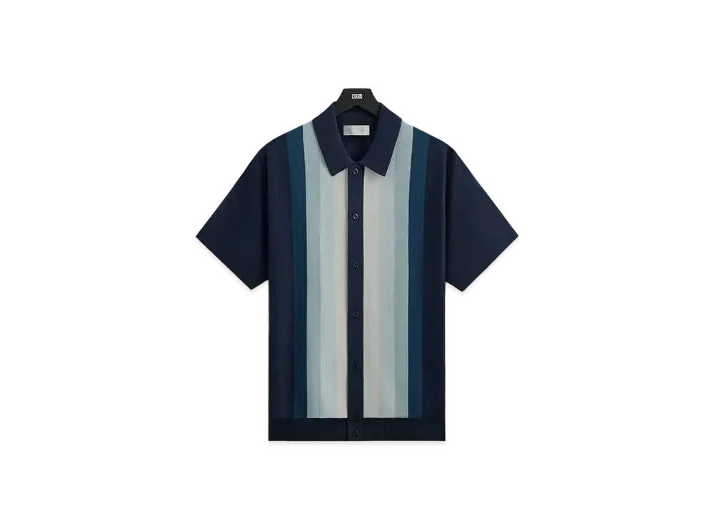 Kith Tilden Short Sleeve Button Up Polo "Nocturnal"