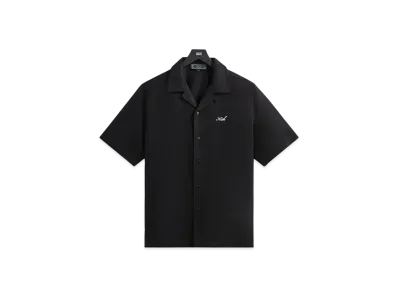 Kith Silk Cotton Thompson Camp Collar Shirt "Black"