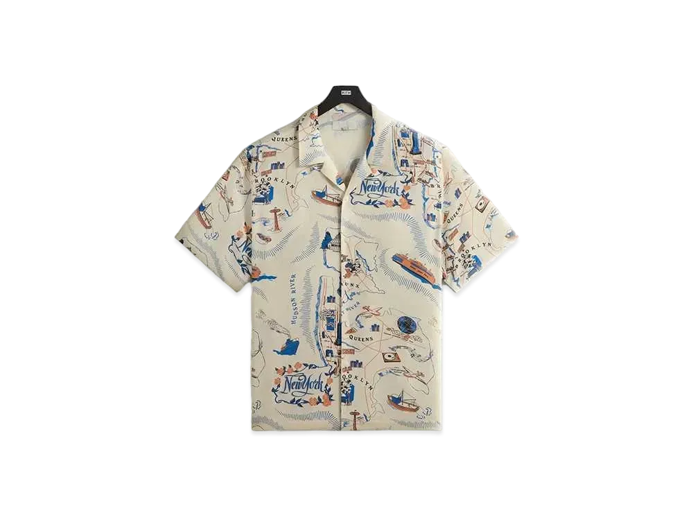 Kith NYC Thompson Camp Collar Shirt "Sandrift"