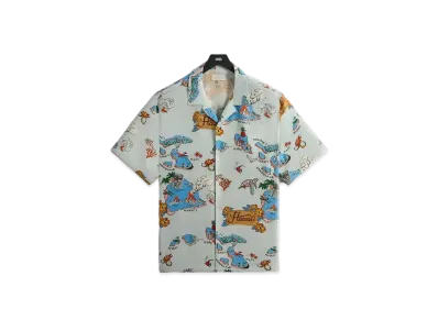 Kith Hawaii Thompson Camp Collar Shirt "Oyster"