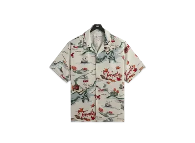 Kith Toronto Thompson Camp Collar Shirt "Concrete"