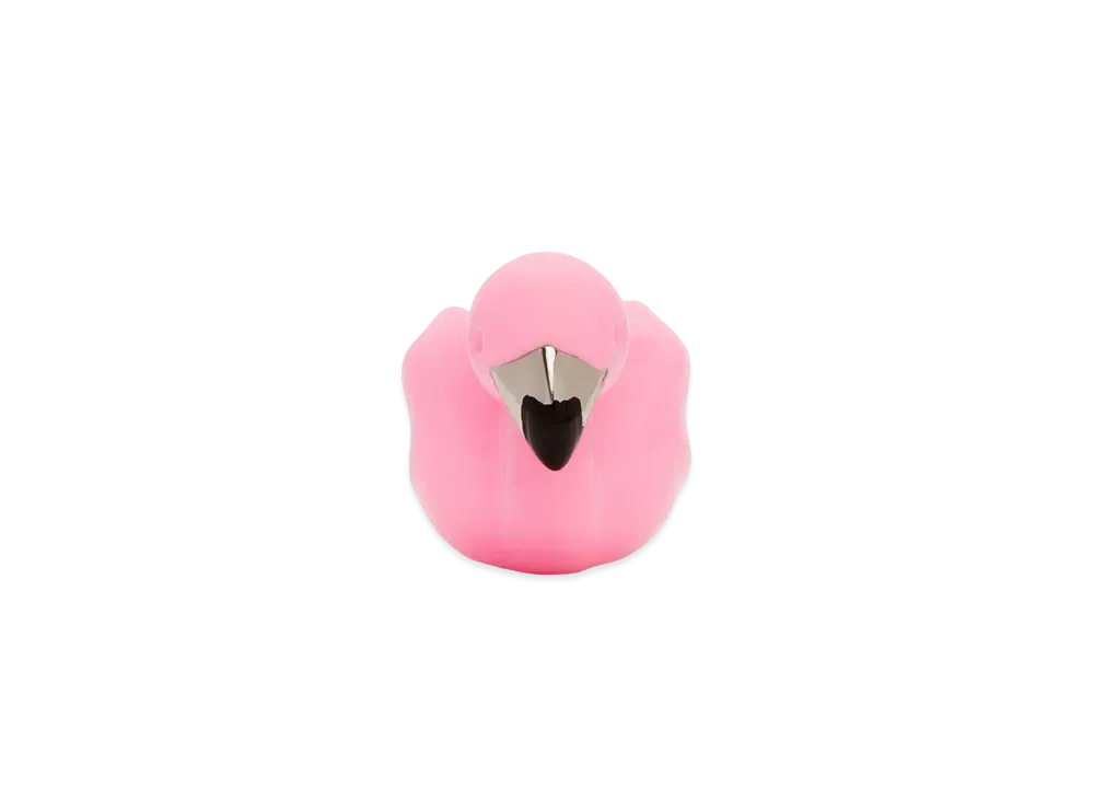 LOEWE Flamingo Dice In Brass "Cotton Candy/Palladium"