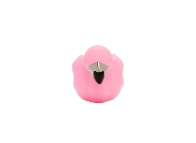 LOEWE Flamingo Dice In Brass "Cotton Candy/Palladium"