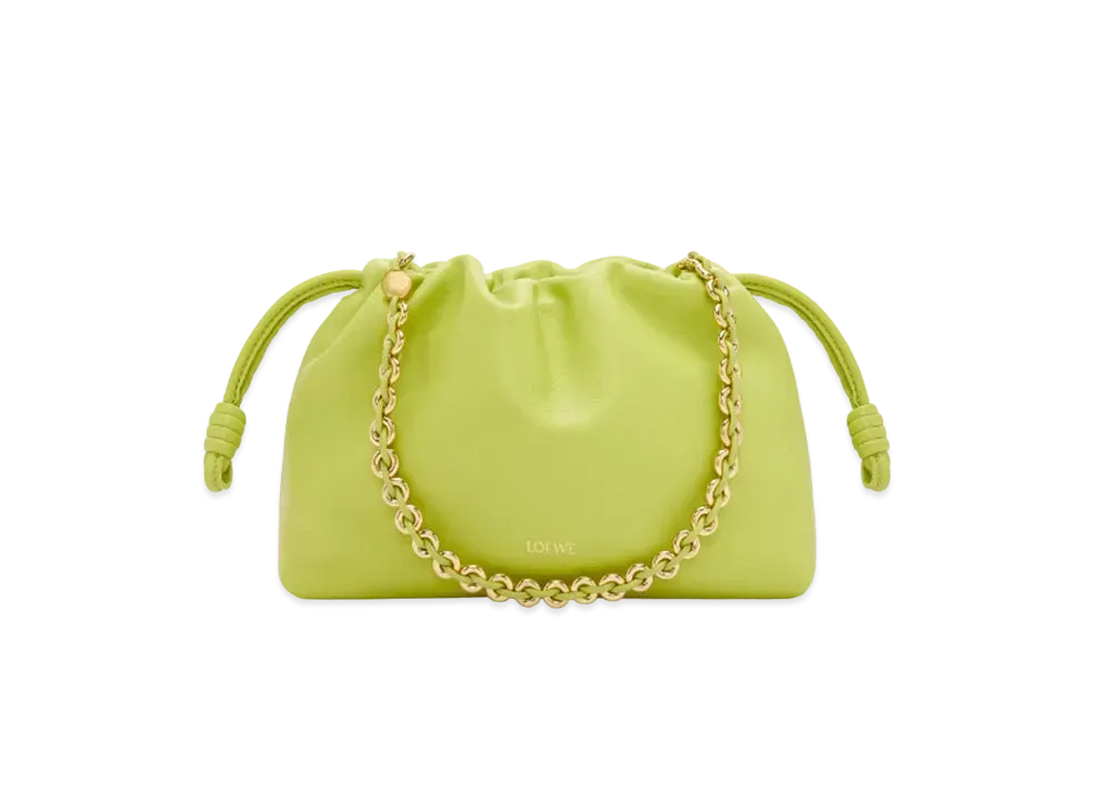 LOEWE Flamenco Purse Bag In Mellow Nappa Lambskin "Anise"