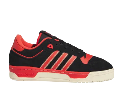 adidas Rivalry 86 Low "Core Black/Preloved Red/Easy Yellow"