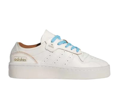 Hoop York City × adidas Women's Rivalry 86 Low "Ivory/Gold Metallic/Semi Blue Burst"