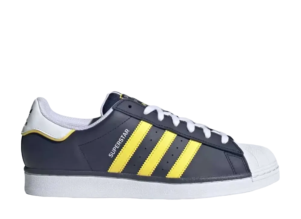 アディダス オリジナルス スーパースター "ナイトインディゴ/イエロー/クラウドホワイト"