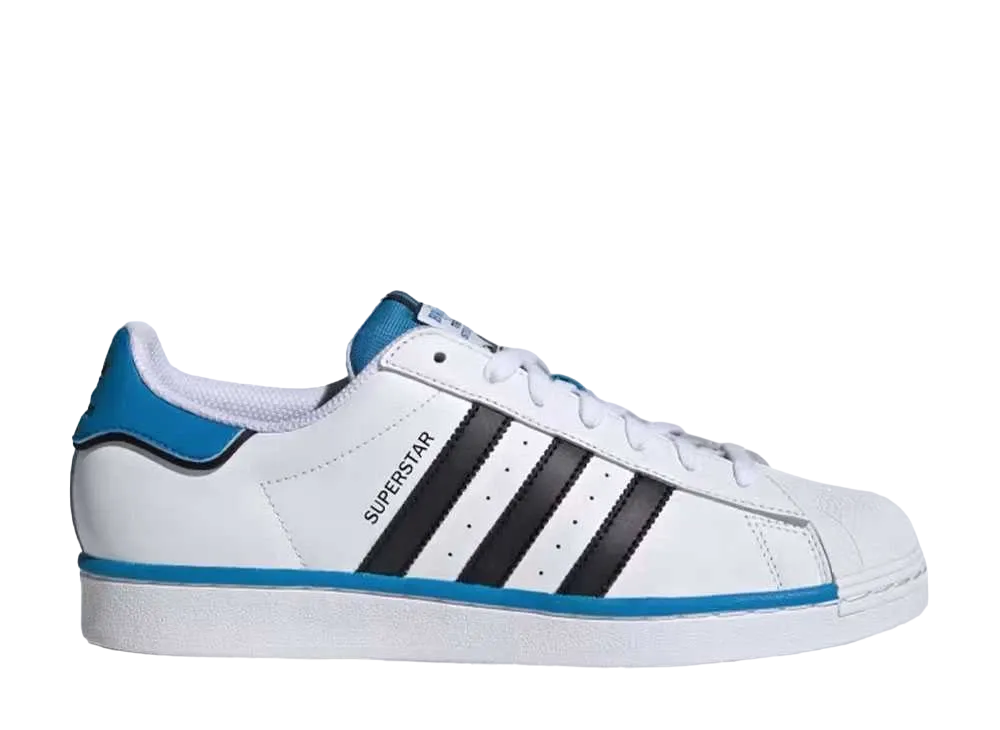 adidas Superstar "Cloud White/Core Black/Bright Blue"