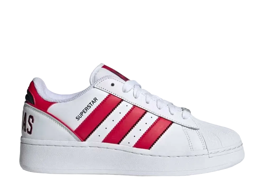 アディダス オリジナルス スーパースター XLG "クラウドホワイト/ベタースカーレット/コアブラック"