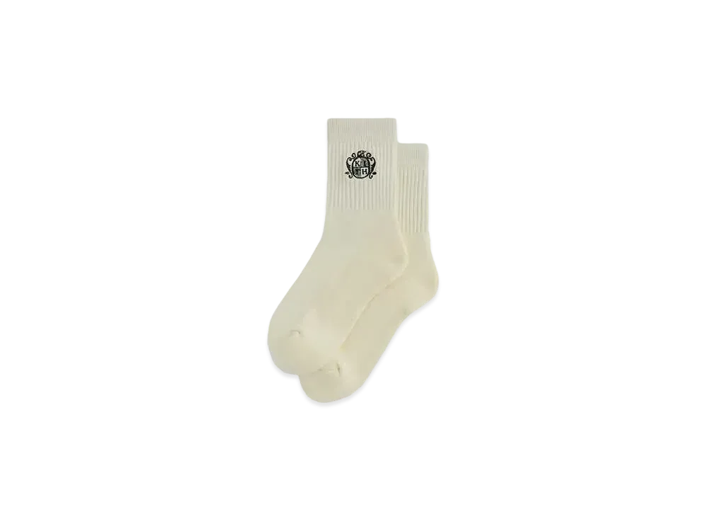 Kith Crest Mid Crew Socks "Silk"