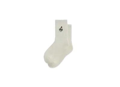 Kith Butterfly Box Logo Mid Crew Socks "White"