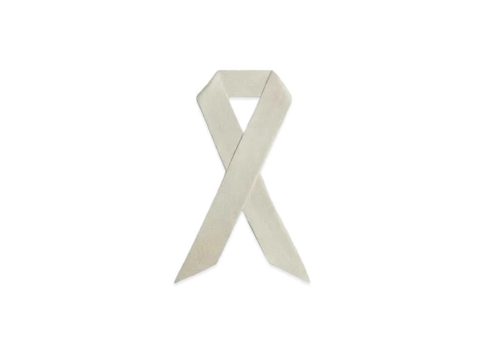 Kith Monogram Silk Tie Scarf "Sandrift"