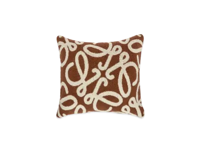 LOEWE Cushion In Cotton "Brown/Beige"