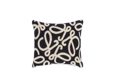 LOEWE Cushion In Cotton "Navy Blue/Beige"
