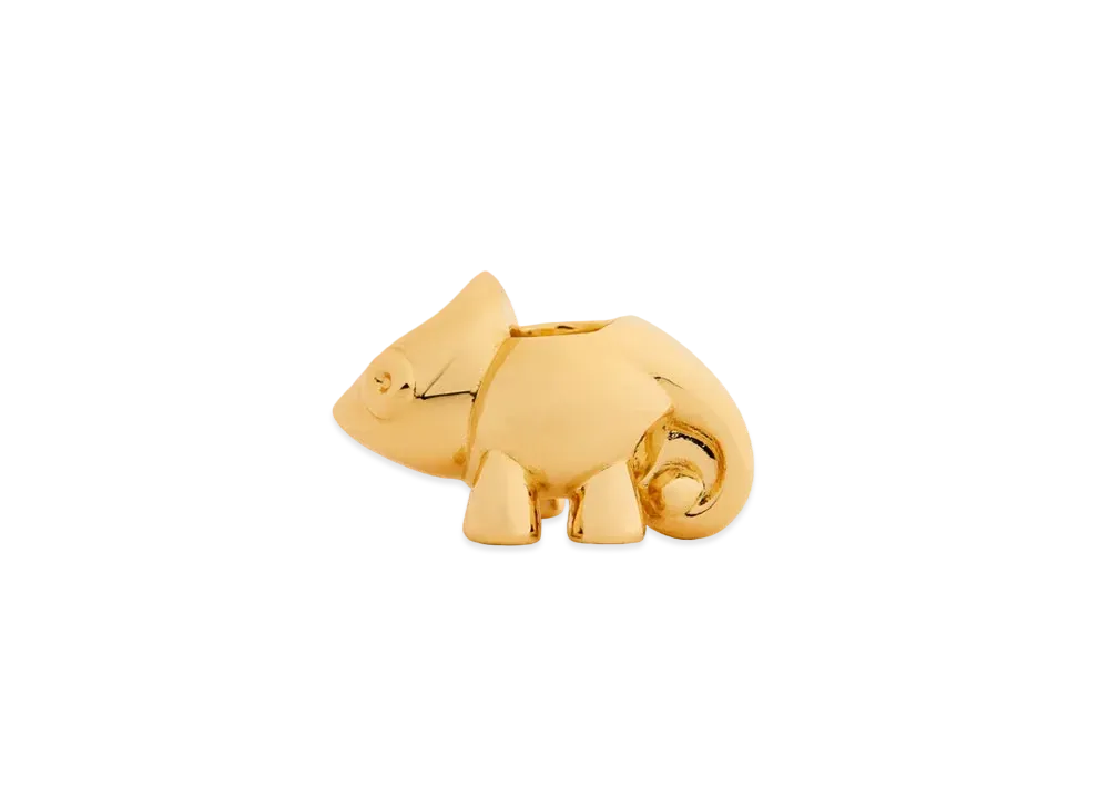 LOEWE Chameleon Dice In Brass "Gold"