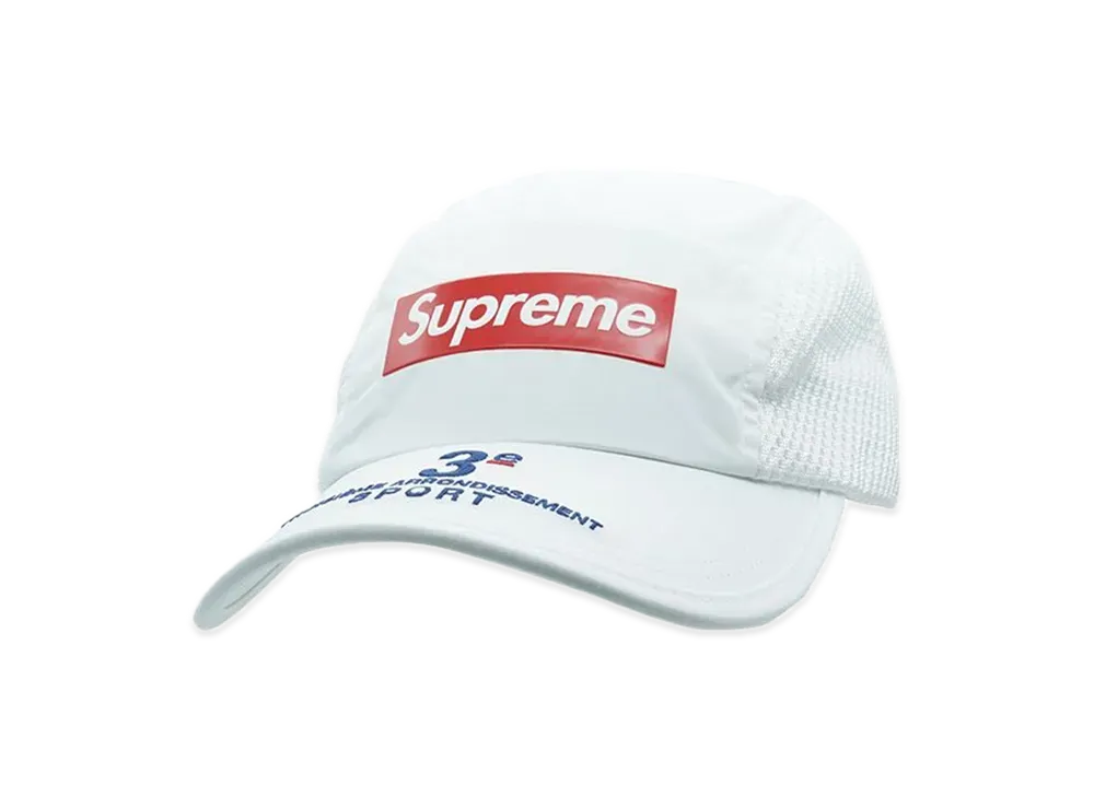 Supreme Mesh Side Panel Camp Cap "White"