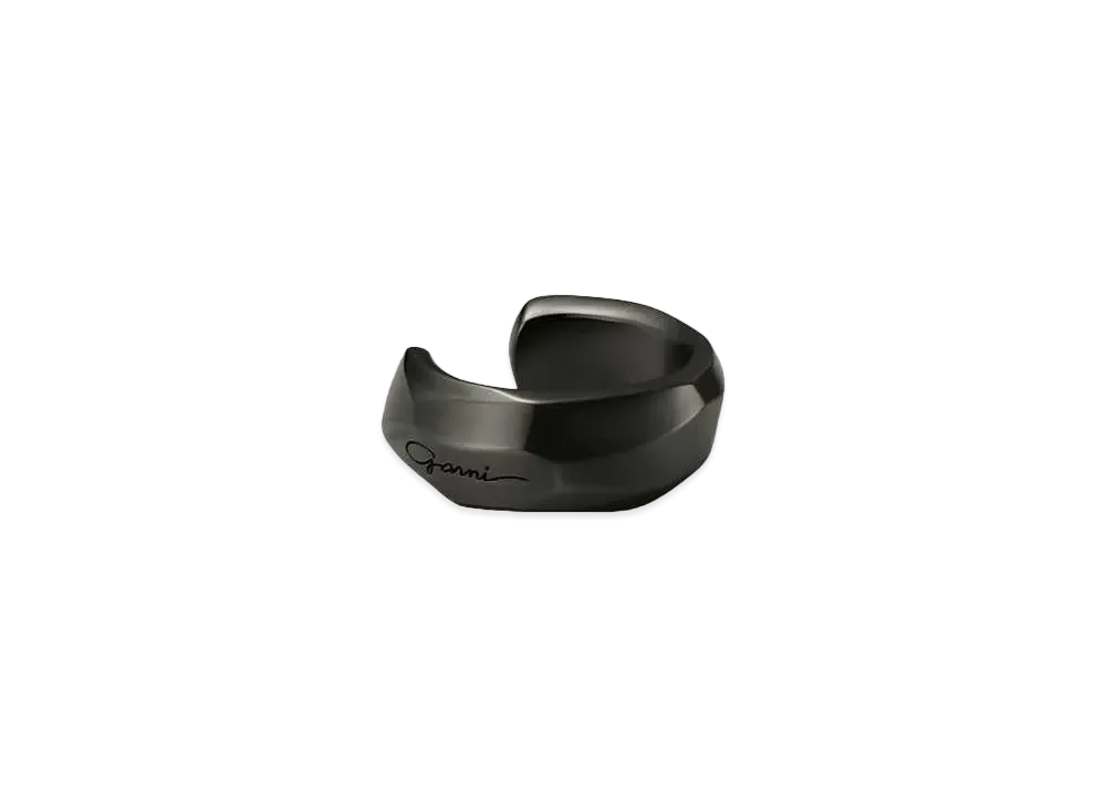 GARNI Crockery Ring Ear Cuff "BLACK"