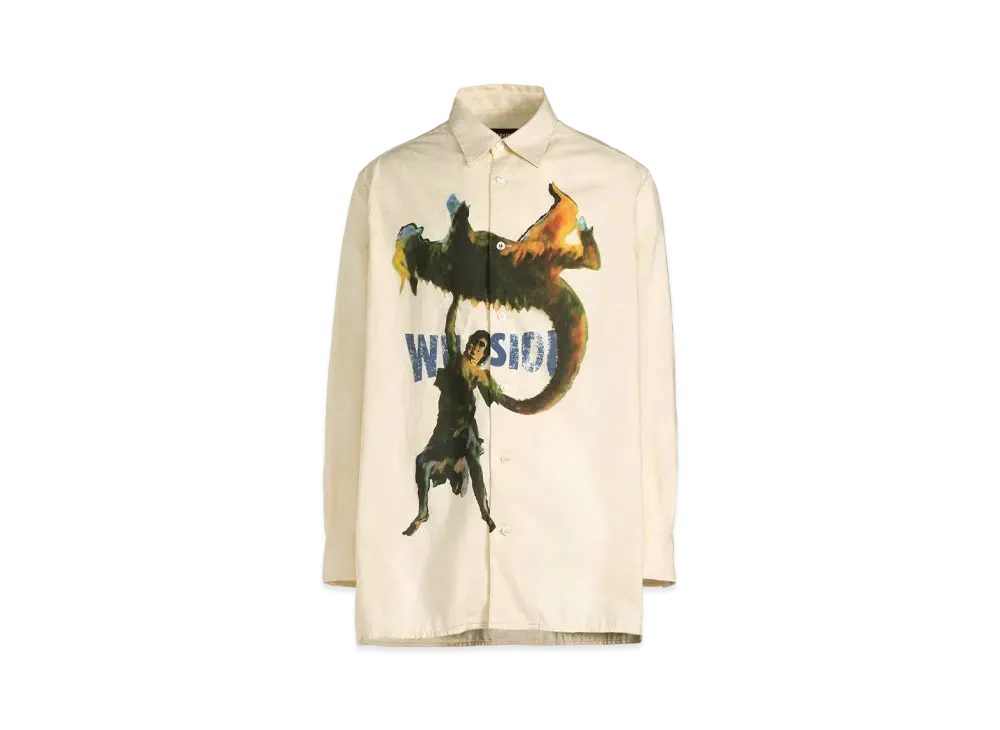 WILDSIDE Yohji Yamamoto x IZUMONSTER Graphic Shirt "Ivory"