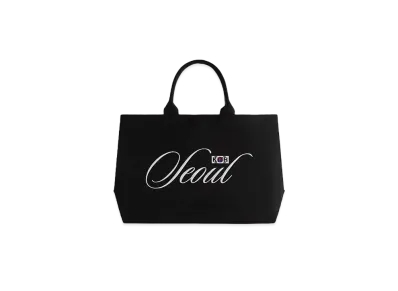 Kith Seoul Canvas Tote Bag "Black"