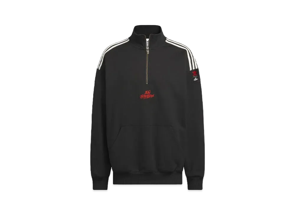 adidas x 100 THIEVES 1/2 Zip "Black"