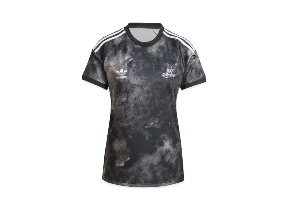 【ADIDAS】×100 Thieves ★ コラボ Tシャツ adidas 100 THIEVES T-SHIRT カーボン（アディダス ハンドレット