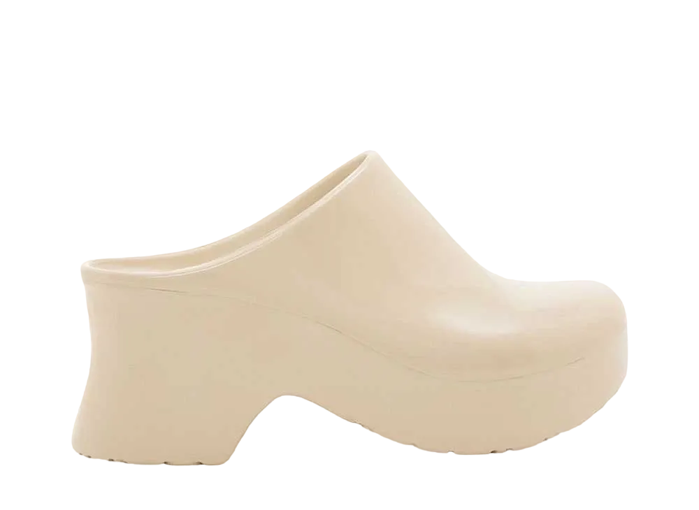 LOEWE Women's Foam Clog In Light Foam Rubber "Light Powder"