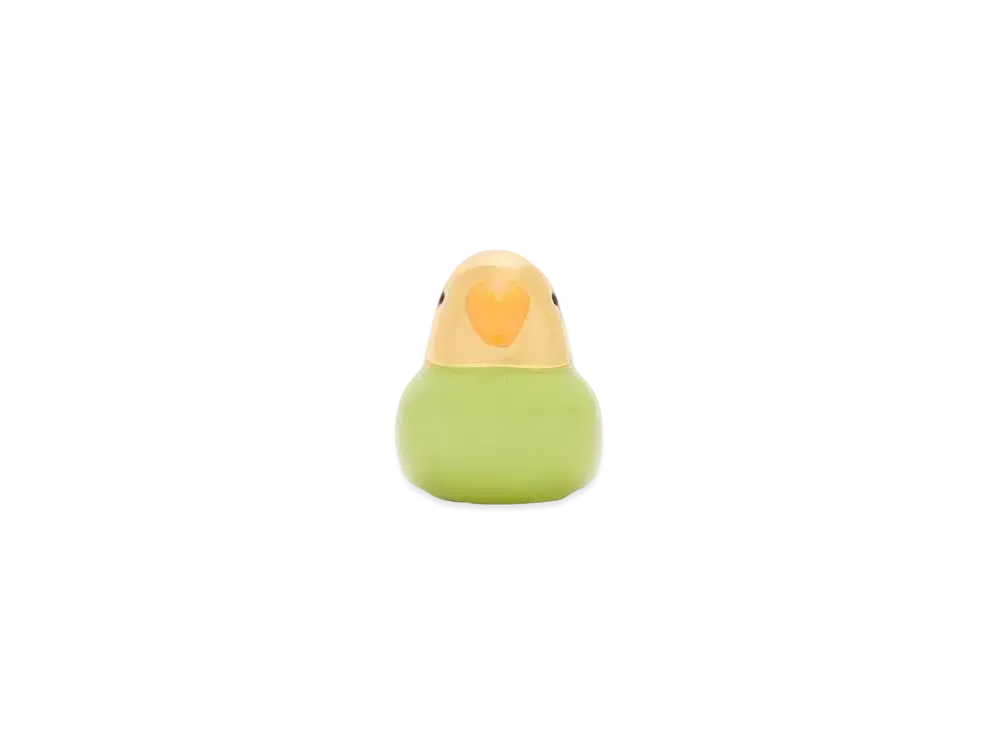 LOEWE Parrot Dice In Brass "Green/Gold"