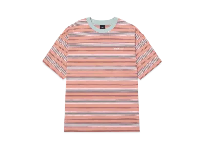 HUF Summer 24 CO Stripe Crew "Tangerine"