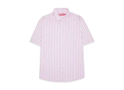 Supreme Loose Fit Multi Stripe S/S Shirt "Pink"