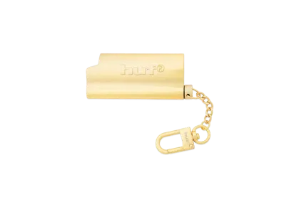 HUF Summer 24 Burner Lighter Sleeve Keychain "Gold"