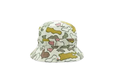 HUMAN MADE x KAWS Made Camo Bucket Hat "Brown"