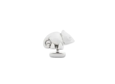 LOEWE Chameleon Pin In Brass "Palladium"