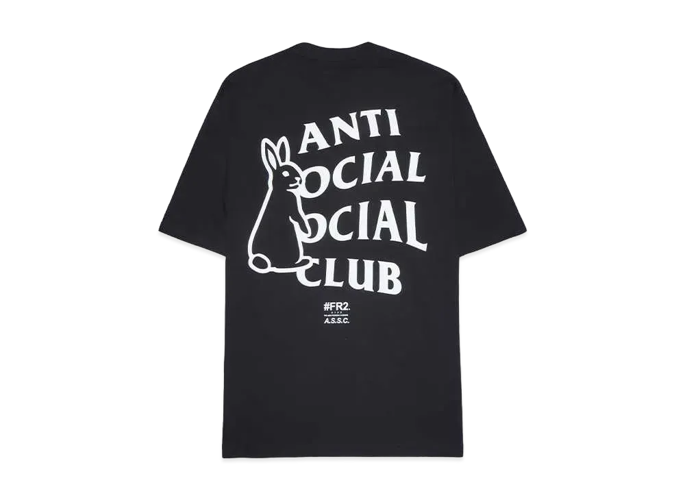 ANTI SOCIAL SOCIAL CLUB collaboration with #FR2 Rabbit Icon T-shirt "Black"