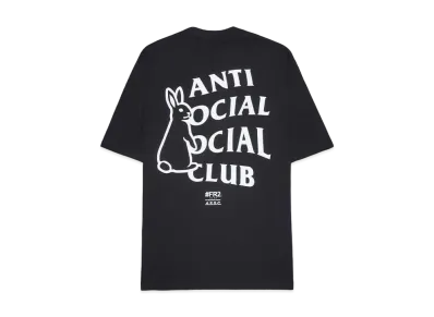 ANTI SOCIAL SOCIAL CLUB collaboration with #FR2 Rabbit Icon T-shirt "Black"