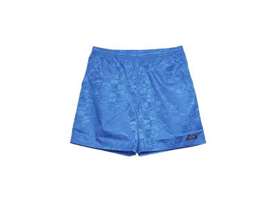 ICECREAM RUNNING CHECK NYLON BAGGIES SHORTS "FRENCH BLUE"