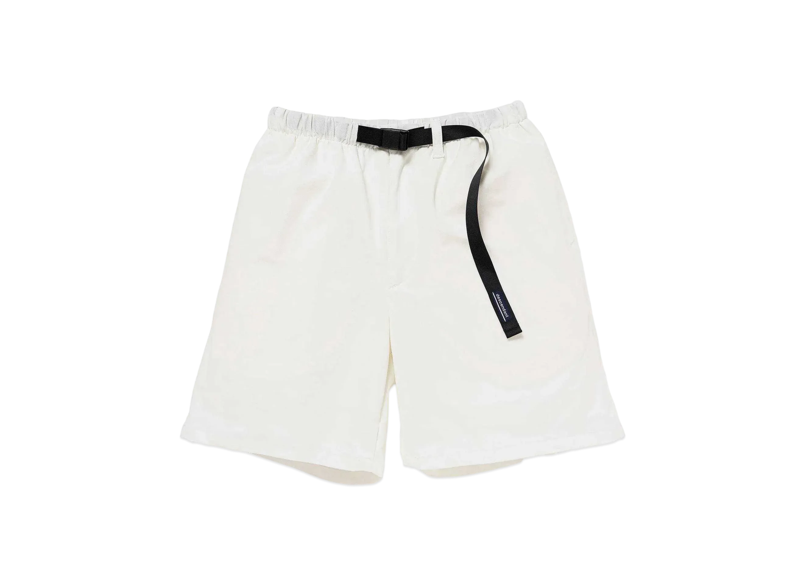 DESCENDANT Clasp Webbing Shorts "White"