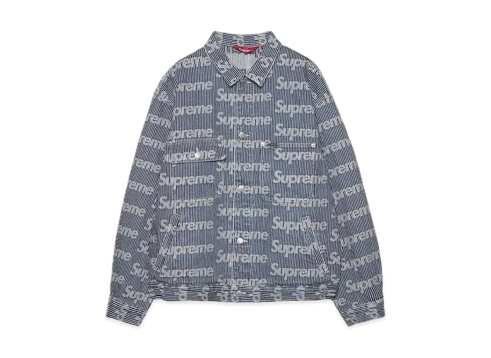 Supreme Denim Chore Trucker Jacket "Stripe"